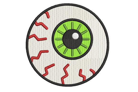A Designer's Take on the Scary Cartoon Eyeball Embroidery File