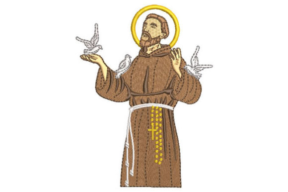 A Timeless Saint Francis Embroidery Design for Craft Markets