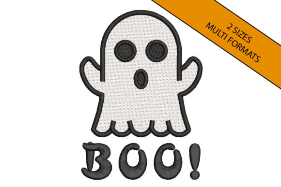An Embroidery Seller's Look at the Halloween Ghost with Boo Design
