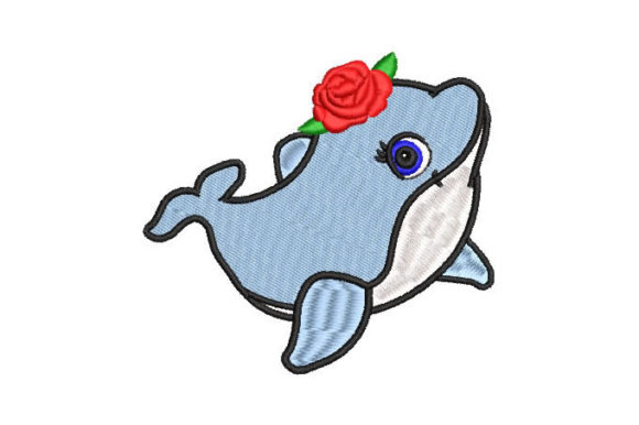 Dolphin with Rose: A Friendly Embroidery Design Review