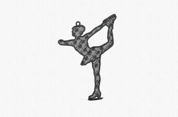Ice Skater Free Standing Lace Embroidery: A Gift Designer's Review