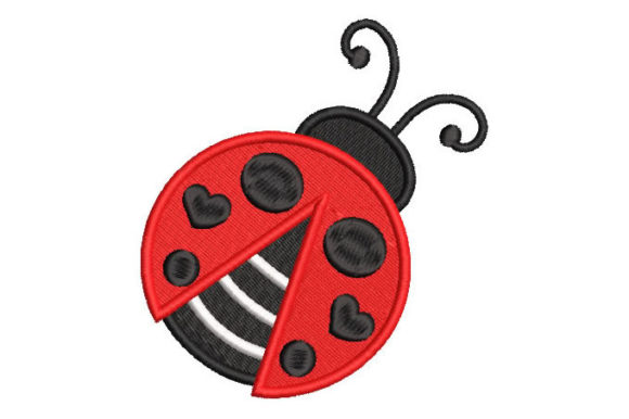 Ladybug with Hearts Embroidery Design Review
