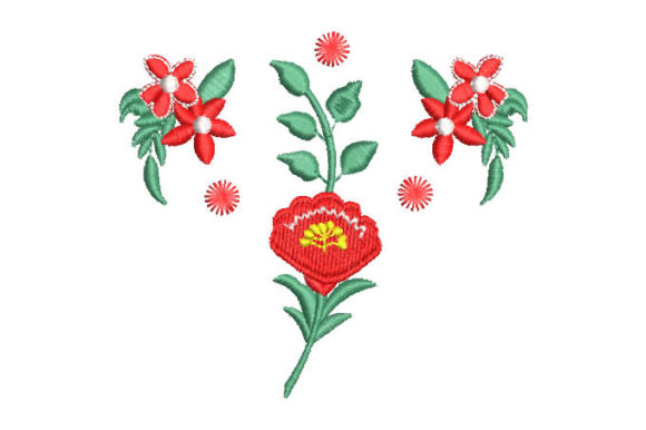 Red Flowers with Leaves: A Designer's Review for Boutique Sweatshirts